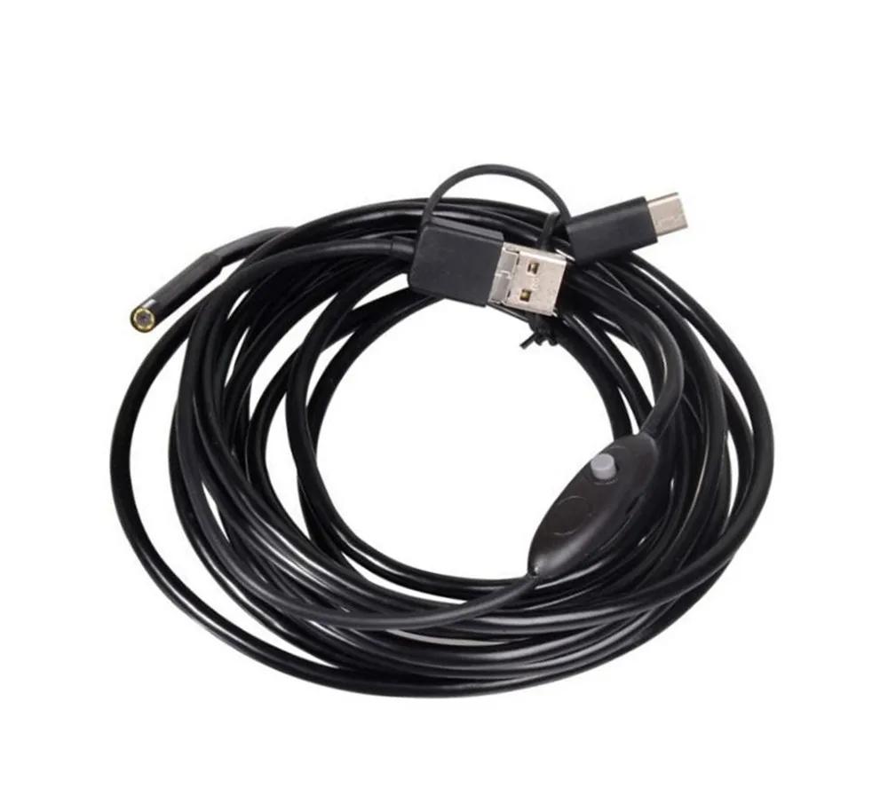 3in1 USB 5.5mm ð ī޶ CMOS Borescope ˻ Otoscope ī޶ ȵ̵  ǻ  ̰